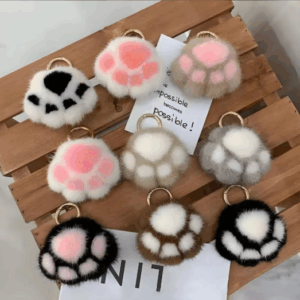 Keychain with Cat Paw