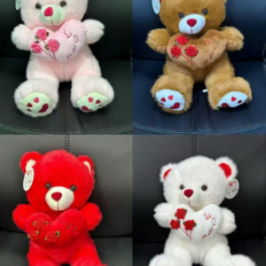 Pluszowa maskotka Miś Przytulający Serce 30 cm